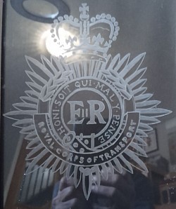 Regiment badges on flat glass made to order £20 plus postage