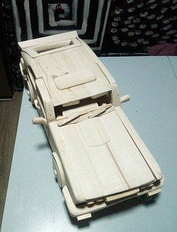 Handmade wooden Ford Capri made on commission.